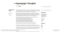 Desktop Screenshot of hypnagogicthoughts.wordpress.com