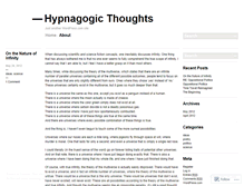 Tablet Screenshot of hypnagogicthoughts.wordpress.com