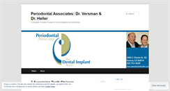Desktop Screenshot of periodontalassociates.wordpress.com