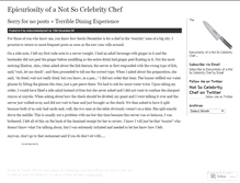 Tablet Screenshot of notsocelebritychef.wordpress.com