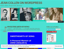 Tablet Screenshot of jeancollen.wordpress.com
