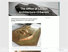 Tablet Screenshot of officeoflondonarchitectureandurbanism.wordpress.com