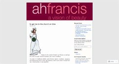 Desktop Screenshot of ahfrancis.wordpress.com