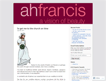 Tablet Screenshot of ahfrancis.wordpress.com