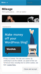 Mobile Screenshot of mileage.wordpress.com