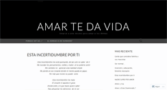 Desktop Screenshot of amartedavida.wordpress.com