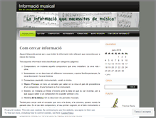 Tablet Screenshot of infomusical.wordpress.com