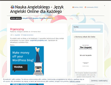 Tablet Screenshot of naukaangielskiego.wordpress.com