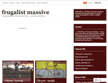 Tablet Screenshot of frugalistmassive.wordpress.com