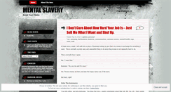 Desktop Screenshot of mentalslavery.wordpress.com