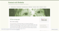 Desktop Screenshot of fantasiformedlingen.wordpress.com