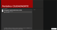 Desktop Screenshot of ciudadnorte.wordpress.com