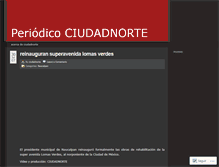 Tablet Screenshot of ciudadnorte.wordpress.com