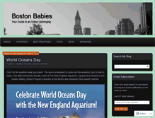 Tablet Screenshot of bostonbabies.wordpress.com