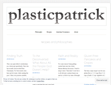 Tablet Screenshot of plasticpatrick.wordpress.com