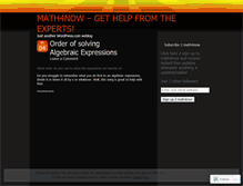 Tablet Screenshot of math4now.wordpress.com