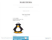 Tablet Screenshot of haikudemia.wordpress.com
