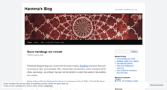 Desktop Screenshot of haorena.wordpress.com