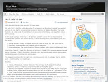 Tablet Screenshot of izzyneis.wordpress.com