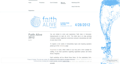 Desktop Screenshot of faithalivene.wordpress.com