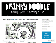 Tablet Screenshot of drinkydoodle.wordpress.com