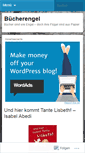 Mobile Screenshot of buecherengel.wordpress.com