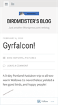 Mobile Screenshot of birdmeister.wordpress.com