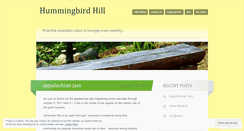 Desktop Screenshot of hummingbirdhill.wordpress.com