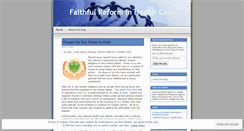Desktop Screenshot of faithfulreform.wordpress.com