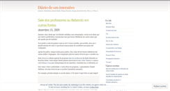 Desktop Screenshot of diariointerativo.wordpress.com