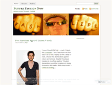 Tablet Screenshot of futurefashionnow.wordpress.com