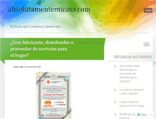Tablet Screenshot of absolutamentemicasa.wordpress.com