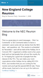 Mobile Screenshot of necreunion.wordpress.com