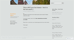 Desktop Screenshot of hadhaus.wordpress.com