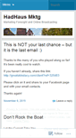 Mobile Screenshot of hadhaus.wordpress.com