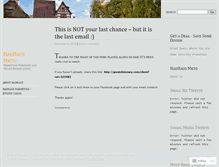 Tablet Screenshot of hadhaus.wordpress.com
