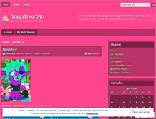 Tablet Screenshot of froggylover650.wordpress.com