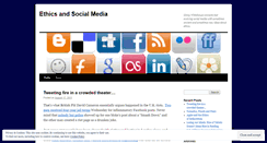 Desktop Screenshot of ethicsandsocialmedia.wordpress.com