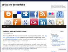 Tablet Screenshot of ethicsandsocialmedia.wordpress.com