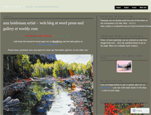 Tablet Screenshot of annheideman.wordpress.com