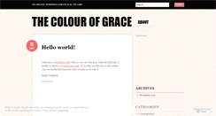 Desktop Screenshot of greenthecolourofgrace.wordpress.com