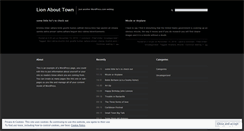 Desktop Screenshot of lionabouttown.wordpress.com
