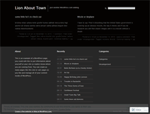 Tablet Screenshot of lionabouttown.wordpress.com