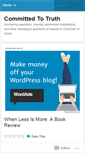 Mobile Screenshot of committedtotruth.wordpress.com