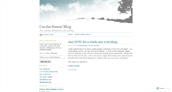 Desktop Screenshot of ceciliasimon.wordpress.com