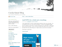 Tablet Screenshot of ceciliasimon.wordpress.com
