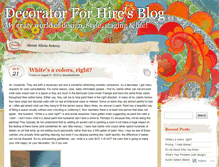 Tablet Screenshot of decoratorforhire.wordpress.com