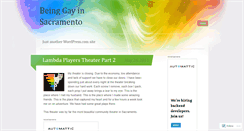 Desktop Screenshot of beinggayinsac.wordpress.com