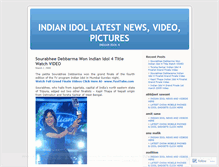 Tablet Screenshot of indianidol5.wordpress.com