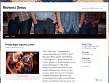 Tablet Screenshot of midwestdress.wordpress.com